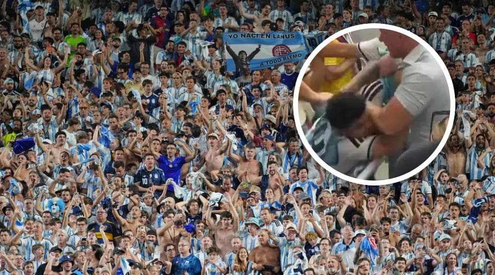Golpes en las tribunas: argentinos e ingleses se van a los puños durante el Inglaterra vs Noruega